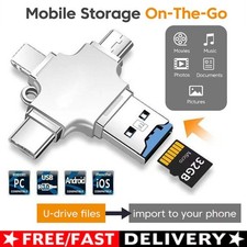 USB 3.0 Flash Drive Type -C Photo Stick OTG For iPhone iPad Android Samsung PC