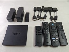 LOT OF 8 Amazon Fire TV Sticks - 4 Remotes - ...
