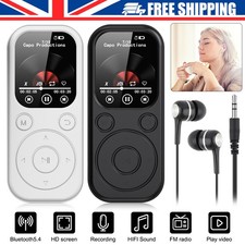 Bluetooth 5.4 Support 128GB MP4/MP3 Lossless Music Player Recorder FM Radio