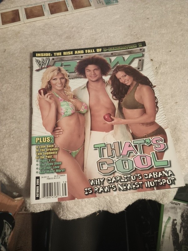 WWE Raw magazine October 2005 Carlito Cover