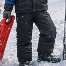 All In Motion Kids Black Snow Pants Water Wind Resistant M 8/10 Ski Sledding