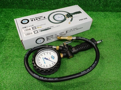 #ad Rex RT 3295D Tire Pressure Gauge 100 1200kPa 105mm Dial 64.5cm Hose $194.93