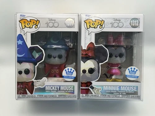 Funko Pop! Vinyl Disney 100th Mickey Mouse #1377 & Minnie Mouse #1312