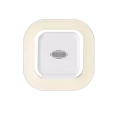 3.5 In. Plug-In Indoor Square LED Motion Sensor Automatic Dusk to Dawn White Nig