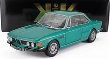 KK SCALE MODELS BMW 3.0 CSi E9 COUPE 1971 ALPINA RIMS TURQUOISE METALLIC 1/12