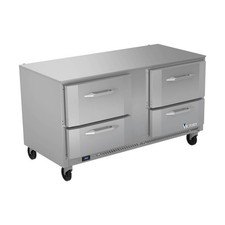 Victory VURD60HC-4 60" 2-Section Undercounter Refrigerator w/ 4 Drawers, 17.1...