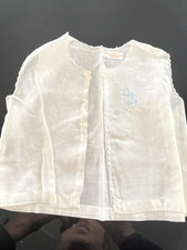 Vintage Embroidered Cotton Baby Gowns, Bonnets, and Booties -