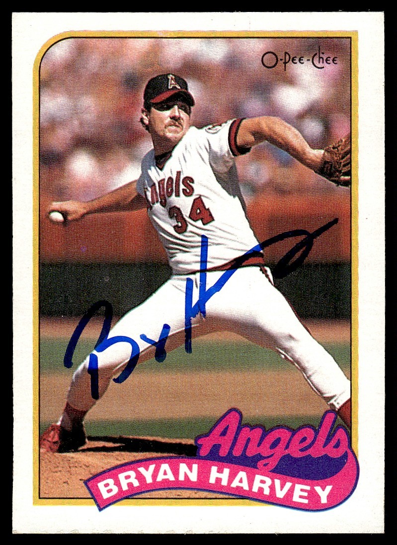 1989 O-Pee-Chee Bryan Harvey California Angels #287