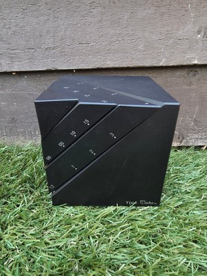 Time Cube 4D Design Clock Sculpture Desk Timepiece 1988 Moving Sections Retro
