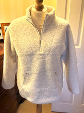 WHITE COMPANY BORG SWEATSHIRT- BNWT - MEDIUM / LARGE CREAM - PERFECT!