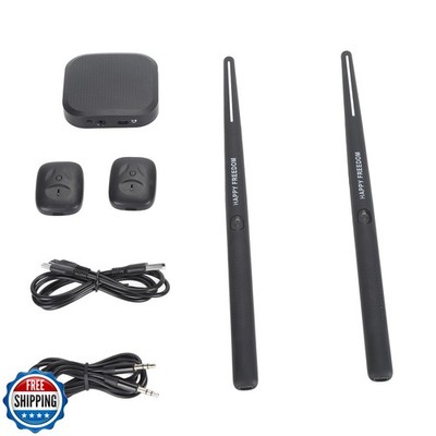 Virtual Drum Kit,air Drums Portable Electronic Drum Set, with Drumsticks, Ped