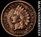 1861 Indian Head Cent - Scarce  Semi-key  Better Date  No Reserve  #J9646