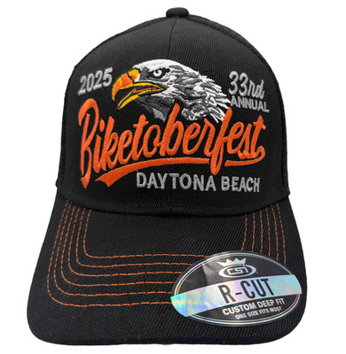 Hat 2025 Biketoberfest Daytona Beach Eagle Trucker
