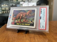 1988 Topps Dinosaurs Attack! PSA 9 Panic In The Baseball Stadium #12 Iconic Set