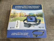 Intelligent 2 In 1 Dog Training Wireless Fence System KD660B Untested