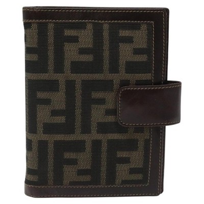 FENDI Zucca Canvas Day Planner Cover Brown Black Auth ti2962 | eBay