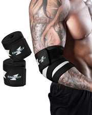 Elbow Wraps for Weightlifting, 47" Strengthening support Elbow Sleeve Weightl...
