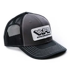 White Farm Equipment Logo Black & Gray Mesh Back Hat, WHGBM