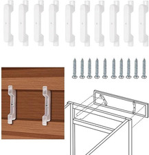 10 Pack False Front Cabinet Clips with Screws 4.5in Drawer Front Fasteners