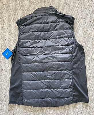 NWT New Eddie Bauer Men's Vest Color Black Large L 550 Down