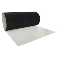 24" x 50' Black / White TRI-BUILT Aluminum Poly Trim Coil Black