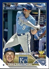 2023 Topps Series 1 Vinnie Pasquantino Blue Border Topps 302