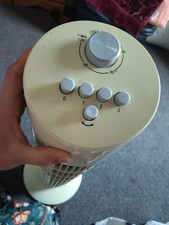 Tower Cooling Fan, 3 Speeds, Oscillating & Timer TF15 used with yellow stain on