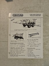 Vintage 1983 Century Trailer Sprayer Brochure Spec Sheet 