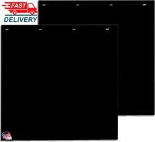 RC24PPB, 2 Pack, Super Durable Black Polymer Mudflaps 24X24 Inch, Mud Flaps