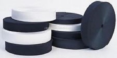 NEU 38 MM 1,5 ZOLL WEISS FLACH ELASTISCH 1,2,3,5,10,25 METER LÄNGEN/ROLLE