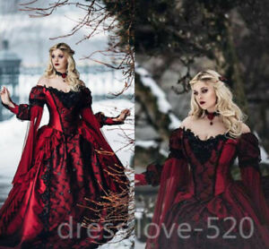 black medieval wedding dresses