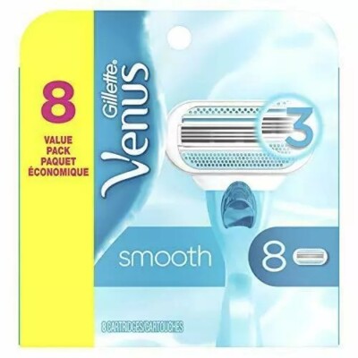 Gillette Venus Razor Refill Cartridges (8-Count)  3 blades  Sealed brand new!