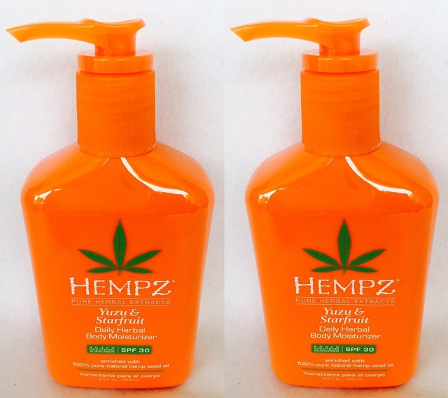 Hempz Yuzu & Starfruit Daily Herbal Moisturizer With SPF 30 8.5 Ounce