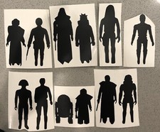 First 12 Vintage Star Wars Car Decal Viynl    Pick Character Color And Size
