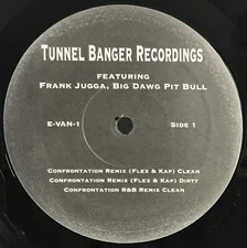 Frank Jugga, Big Dawg Pit Bull - Tunnel Banger 12” Vinyl 33 RPM EP Excellent