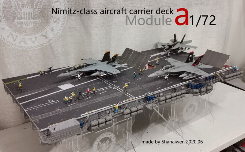 1/72 Nimitz Aircraft Carrier Deck Model Helipad A4 Module