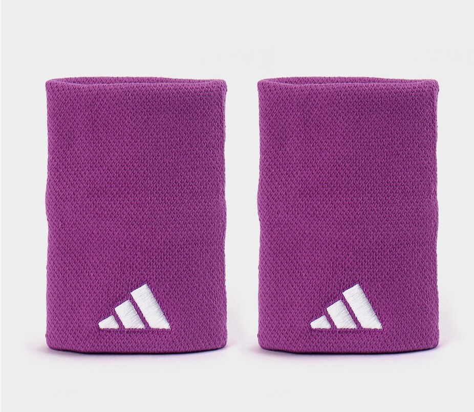 adidas Tennis Wristband L Unisex Sports Racket Sweatband Purple