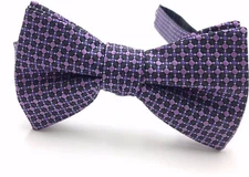 $100 Alfani Men`S Check Black White Wedding Bow Tie Classic Adjustable Bowtie