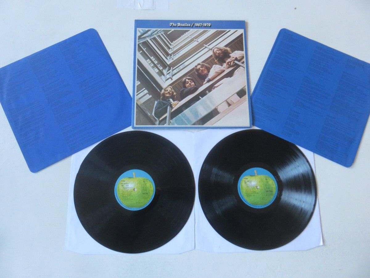 THE BEATLES 1967-1970 The Blue Album UK BLACK VINYL PRESSING