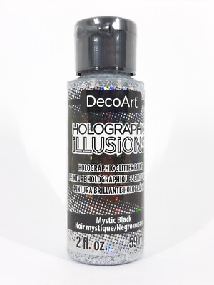 DecoArt Holographic Illusions 59ml DHG12 Mystic Black holographisch Acrylfarbe