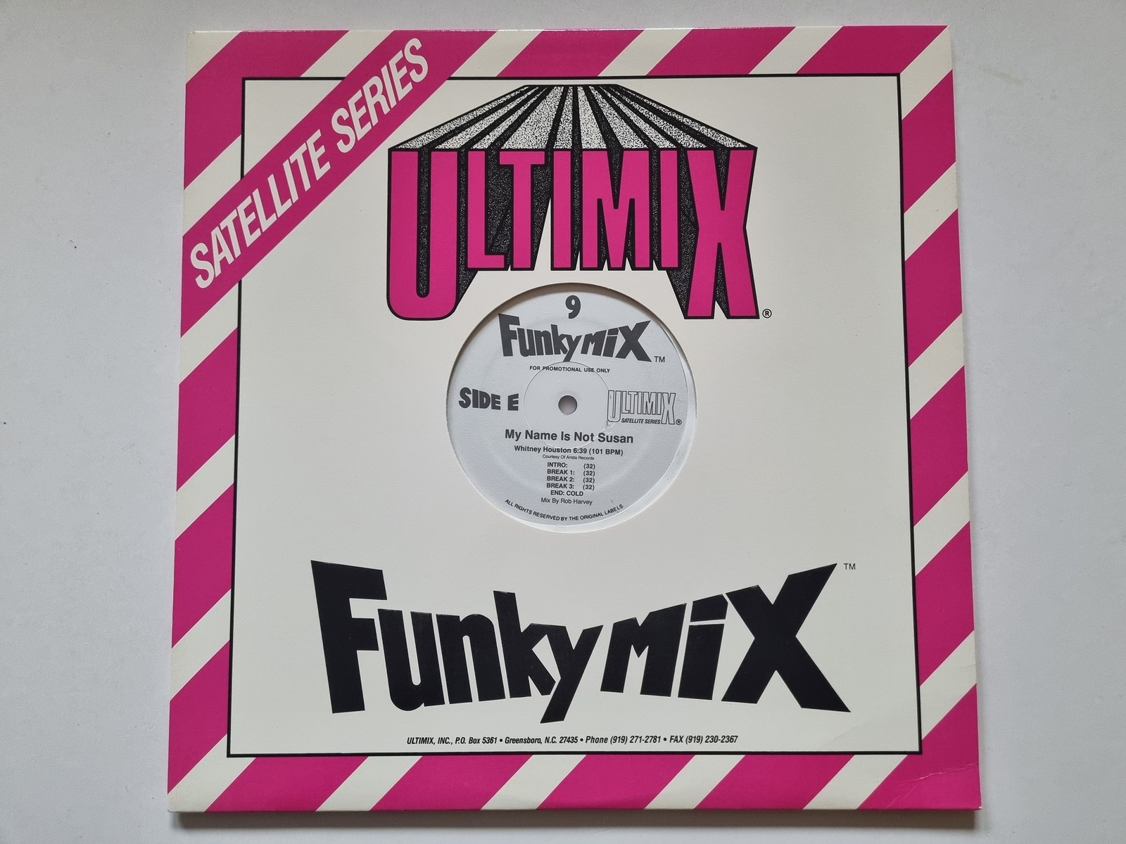Whitney Houston - My name is not Susan 12'' Vinyl Maxi US ONLY REMIX