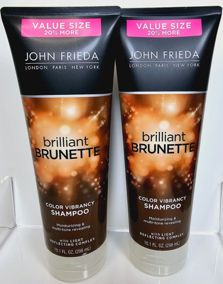 2 JOHN Frieda Brilliant Brunette Color Vibrancy Shampoo 10.1oz NEW Fast Ship