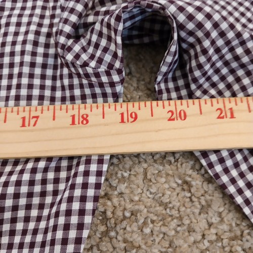 H&M Shirt Mens Small Slim Purple Plaid Long Sleeve Button Up Cotton Blend - Picture 8 of 11