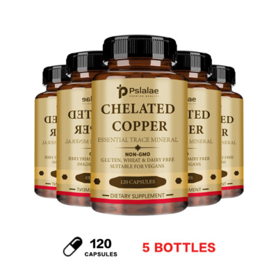 Chelated Copper Capsules - for Collagen Production, Supports Connective Tissue