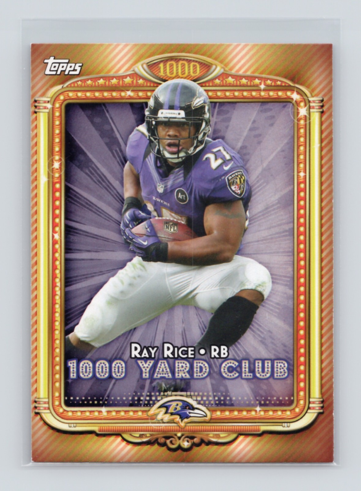 2013 Topps 1000 Yard Club #24 Ray Rice - Baltimore Ravens