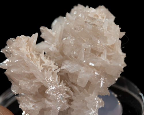 Rare Flocon de neige CERUSSITE pierre cristal 0,85 oz spécimen avec support #4101T - Photo 1/5