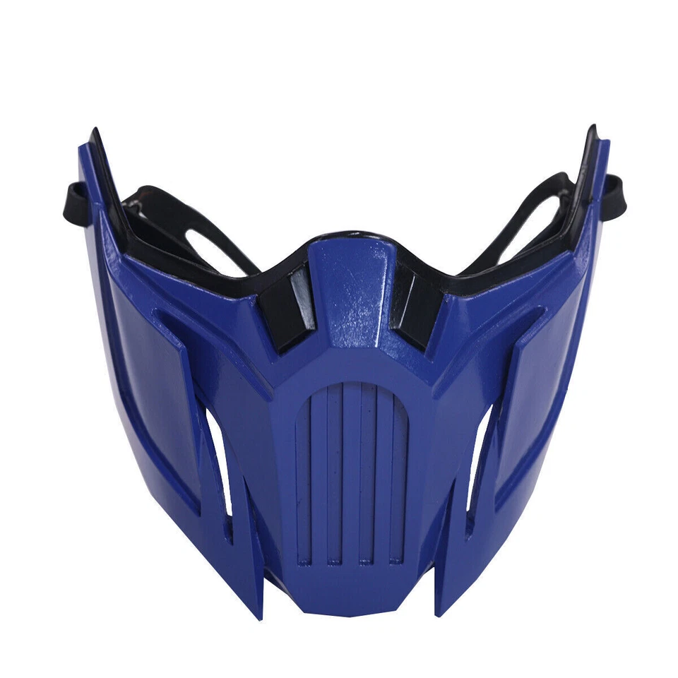 Game Cosplay Costume Prop Mortal Kombat 11 Sub-Zero Half Face Mask Resin - Image 3 of 4