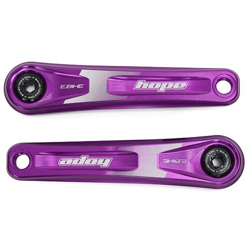 Hope E-Bike Crankset 155mm Crank Arms Narrow Offset Brose - Purple - Brand New