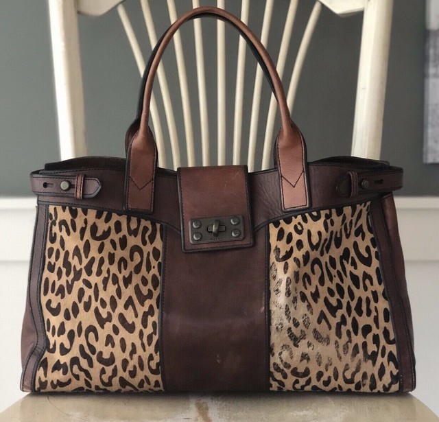brown leopard bag