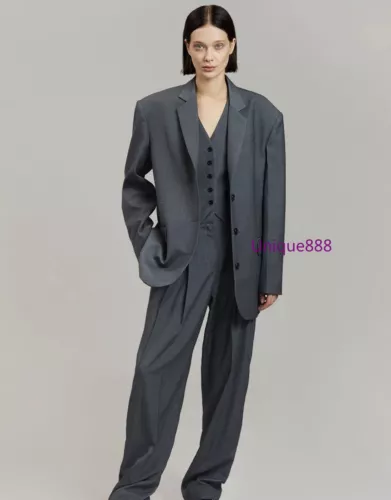 Nili Lotan Damen Herbst Schurwollmischung lockere Schulter Freizeit Blazer - Bild 20 von 26
